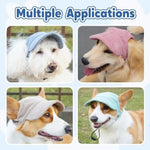 Pet Sun Hat with Ear Holes Outdoor Shade Cap for Dogs and Cats - GreenFur