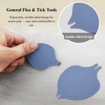 Pet Tick Removal Tool Kit with Comb Tweezers Pen and Fork - GreenFur