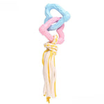 Pet Toy Cotton Rope Heart - Shaped Double Ring Durable Chew and Teething Knot - GreenFur