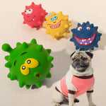 Pet Toy Dog Chew Toy Squeaky Latex Ball Durable Bite Resistant Dog Ball Toy - GreenFur