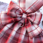 Pet Vest Apparel JK Plaid Skirt with Leash - GreenFur