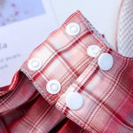 Pet Vest Apparel JK Plaid Skirt with Leash - GreenFur