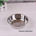Pet Water Food Bowl PP Material Stainless Steel Double Cat Dog Bowls - GreenFur