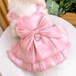 Pet Wedding Dress for Dogs and Cats Summer Skirt Outfit - GreenFur