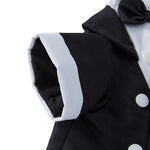 Pet Wedding Tuxedo Gentleman Suit with Bow for Dogs - GreenFur