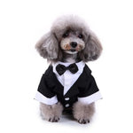 Pet Wedding Tuxedo Gentleman Suit with Bow for Dogs - GreenFur