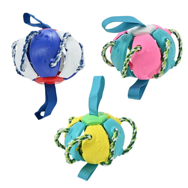 Pets Flying Saucer Ball Dog Flying Disc & Frisbee Ball Interactive Dog Toys - GreenFur