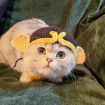 Pigsy - Inspired Pet Headpiece Funny Cosplay Costume for Cats and Dogs - GreenFur