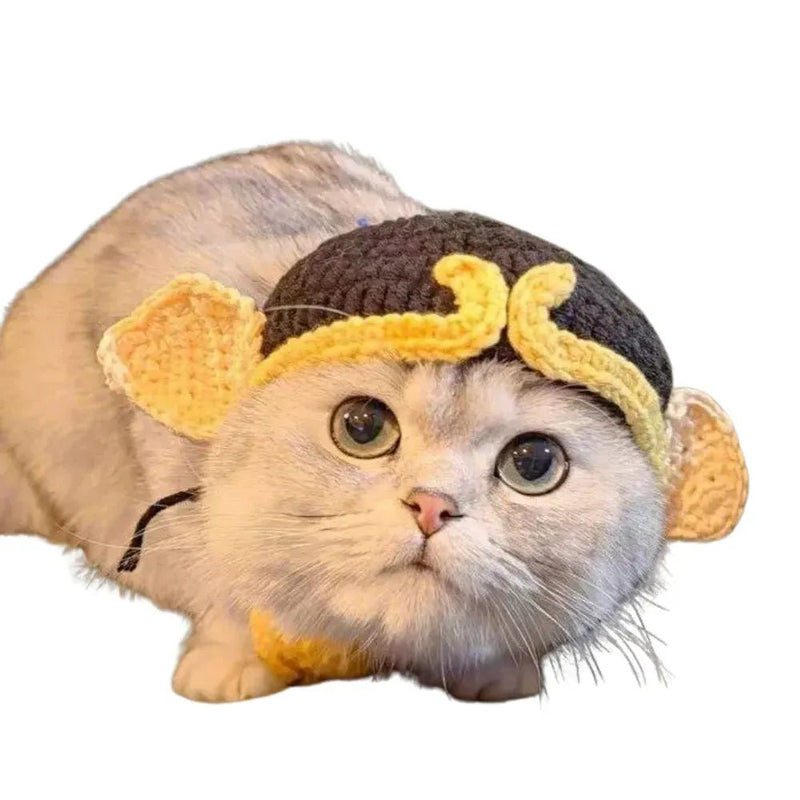 Pigsy - Inspired Pet Headpiece Funny Cosplay Costume for Cats and Dogs - GreenFur