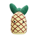 Pineapple Shape Stuffed Plush Dog Toy with Squeaker - GreenFur