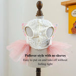 Pink Color Pet Clothes Cute Butterfly Fairy Tulle Dress for Dog - GreenFur