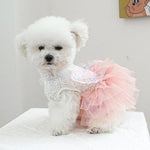 Pink Color Pet Clothes Cute Butterfly Fairy Tulle Dress for Dog - GreenFur