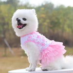 Pink Peach Blossom Dress For Small Dogs - GreenFur