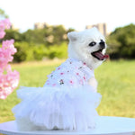Pink Peach Blossom Dress For Small Dogs - GreenFur