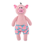 Pink Pig Style Dog Toy with Changeable Expressions and Squeaker - GreenFur