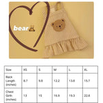 Plaid Bear Pet Vest - GreenFur
