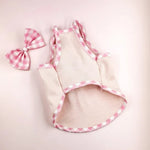 Plaid Bow Tie Pet Dress - GreenFur
