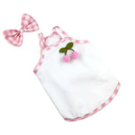 Plaid Bow Tie Pet Dress - GreenFur