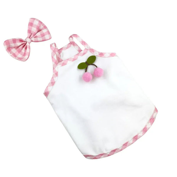 Plaid Bow Tie Pet Dress - GreenFur