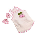 Plaid Bow Tie Pet Dress - GreenFur