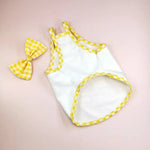 Plaid Bow Tie Pet Dress - GreenFur