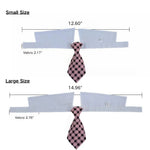 Plaid Pattern Necktie Pet Collar - GreenFur