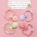 Plaid Pet Bow Tie Collar with Safety Buckle for Cats and Small Dogs - GreenFur