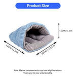 Plaid Slipper Pet Hideout Cozy Semi - Enclosed Bed for Guinea Pigs - GreenFur