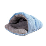 Plaid Slipper Pet Hideout Cozy Semi - Enclosed Bed for Guinea Pigs - GreenFur