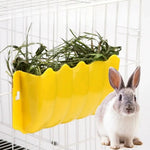 Plastic Hay Rack for Small Pets Secure Cage Feeder Promotes Healthy Eating - GreenFur