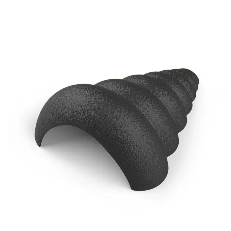Plastic Spiral Shell Hideout for Reptile and Small Pet Terrariums, Black - GreenFur