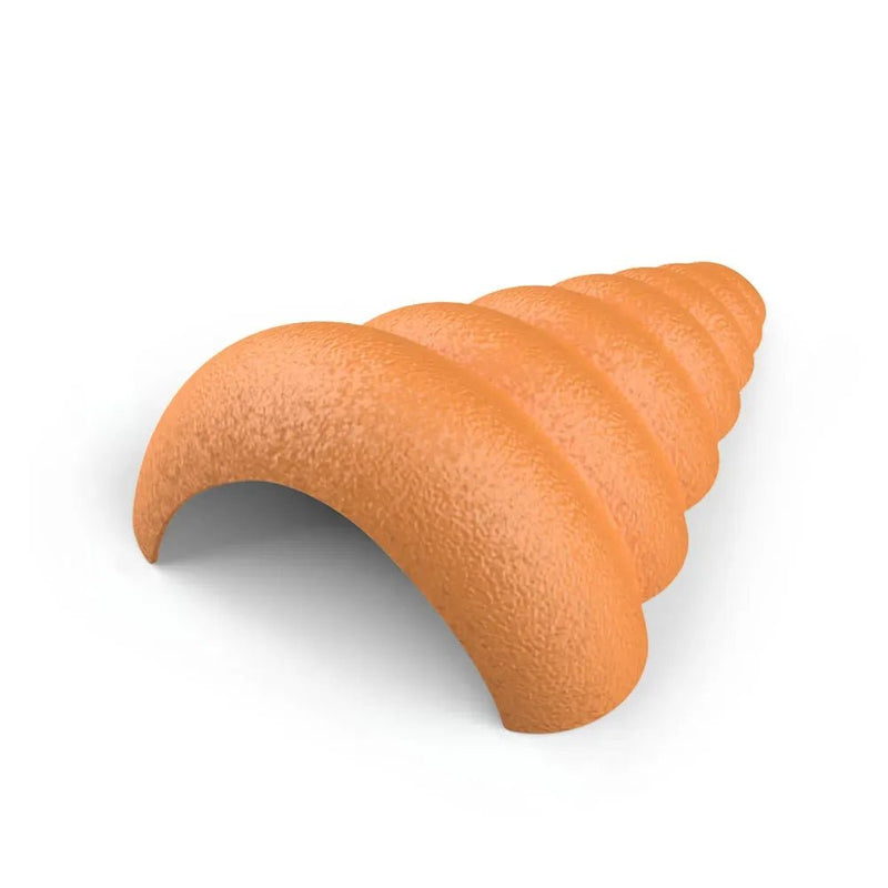 Plastic Spiral Shell Hideout for Reptile and Small Pet Terrariums, Orange - GreenFur