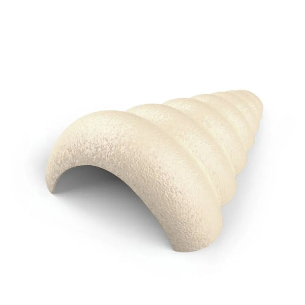 Plastic Spiral Shell Hideout for Reptile and Small Pet Terrariums, White - GreenFur
