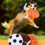 Plush Basketball Dog Flying Disc with Squeaker - GreenFur