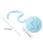 Plush Bell Cat Toy Ball Interactive Yarn Toy for Cat - GreenFur