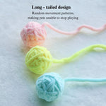 Plush Bell Cat Toy Ball Interactive Yarn Toy for Cat - GreenFur