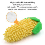 Plush Corn Shaped Chew Toy for Dogs with Squeaker - GreenFur