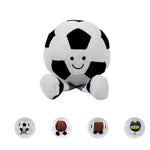 Plush Dog Sports Ball Toy Squeaky Football Basketball Volleyball Rugby - GreenFur