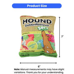 Plush Dog Teething Toy with Crinkle Sound Realistic Chip Candy Design - GreenFur