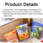 Plush Dog Toys Crinkle Squeaky Dog Toys Food Shaped Pet Toys for Small Medium Large Dogs - GreenFur
