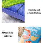 Plush Dog Toys Crinkle Squeaky Dog Toys Food Shaped Pet Toys for Small Medium Large Dogs - GreenFur