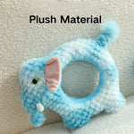 Plush Elephant Shape Detachable Dog Toy with TPR Slow Feeder - GreenFur