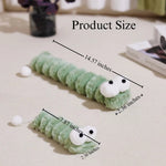 Plush Faux Fur Cat Toy Chew Pillow Catnip Interactive Toy - GreenFur