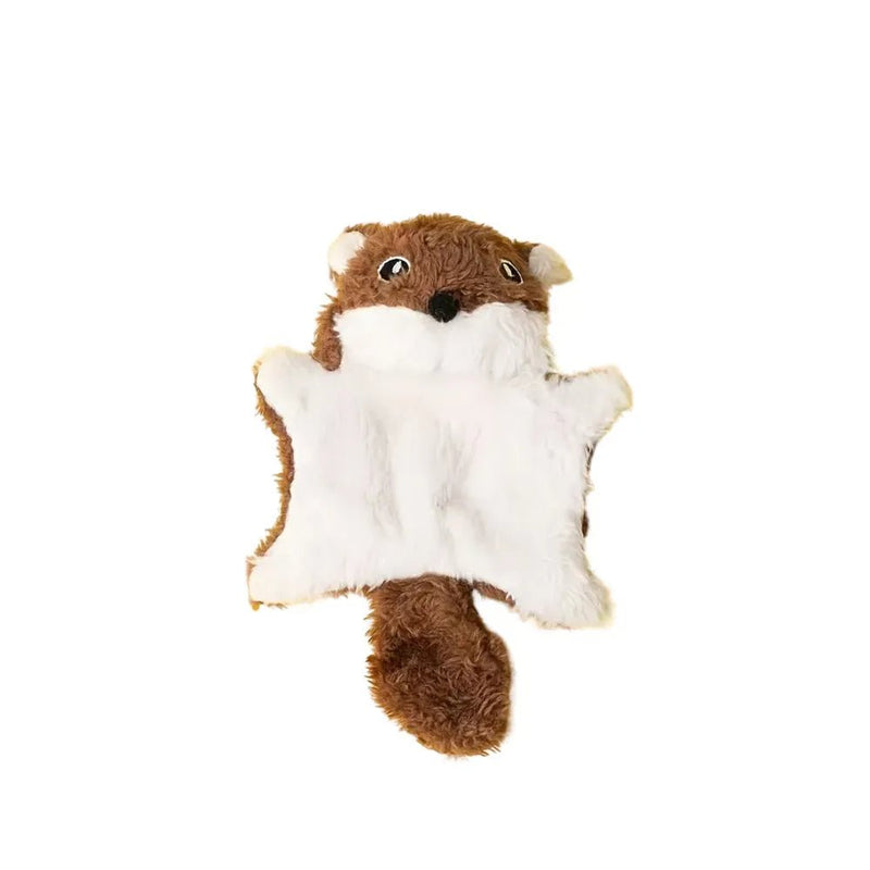 Plush Flying Squirrel Pet Toy with Crinkle Paper - GreenFur