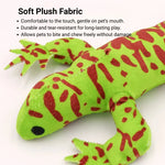 Plush Lizard Cat Toy with Catnip and Crinkle Sound Durable Interactive Toy - GreenFur