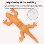 Plush Lizard Cat Toy with Catnip and Crinkle Sound Durable Interactive Toy - GreenFur