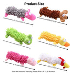 Plush Mop Texture Dog Chew Toy Durable Soft Animal Series - GreenFur