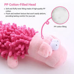 Plush Mop Texture Dog Chew Toy Durable Soft Animal Series - GreenFur