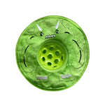 Plush Pet Flying Disc Bite Resistant Feeding Ball Puzzle Chewing Toy - GreenFur