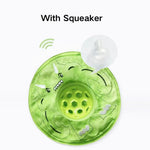 Plush Pet Flying Disc Bite Resistant Feeding Ball Puzzle Chewing Toy - GreenFur